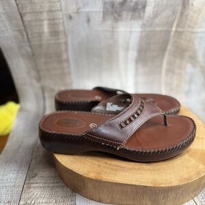 Dr. Scholl's Brown Leather Sandals
